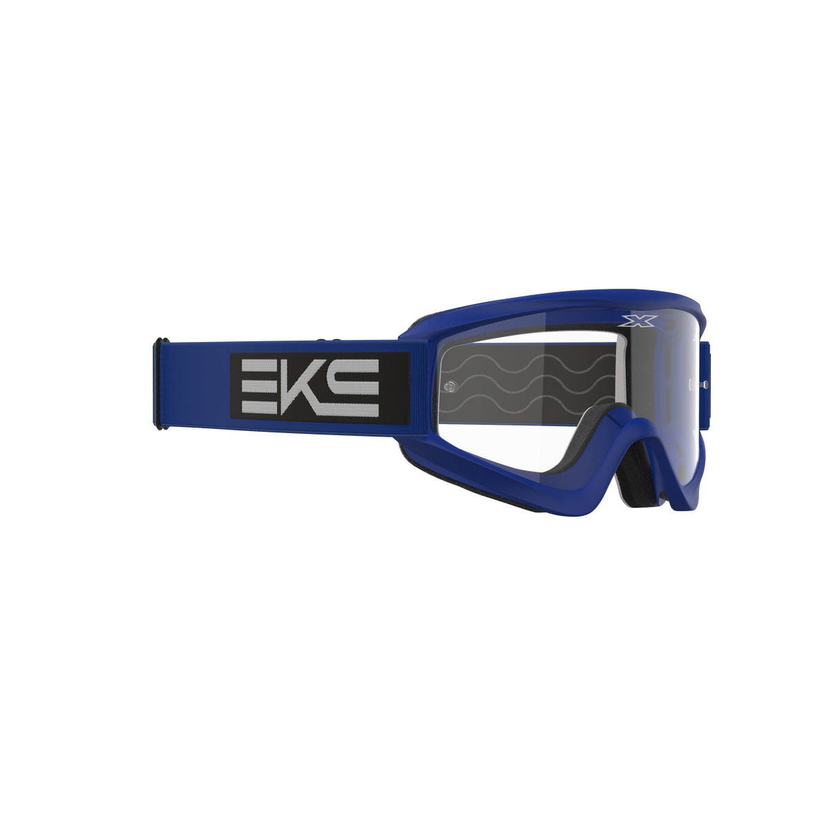 GOX Flat-Out Goggle EKS Blue Black - Clear