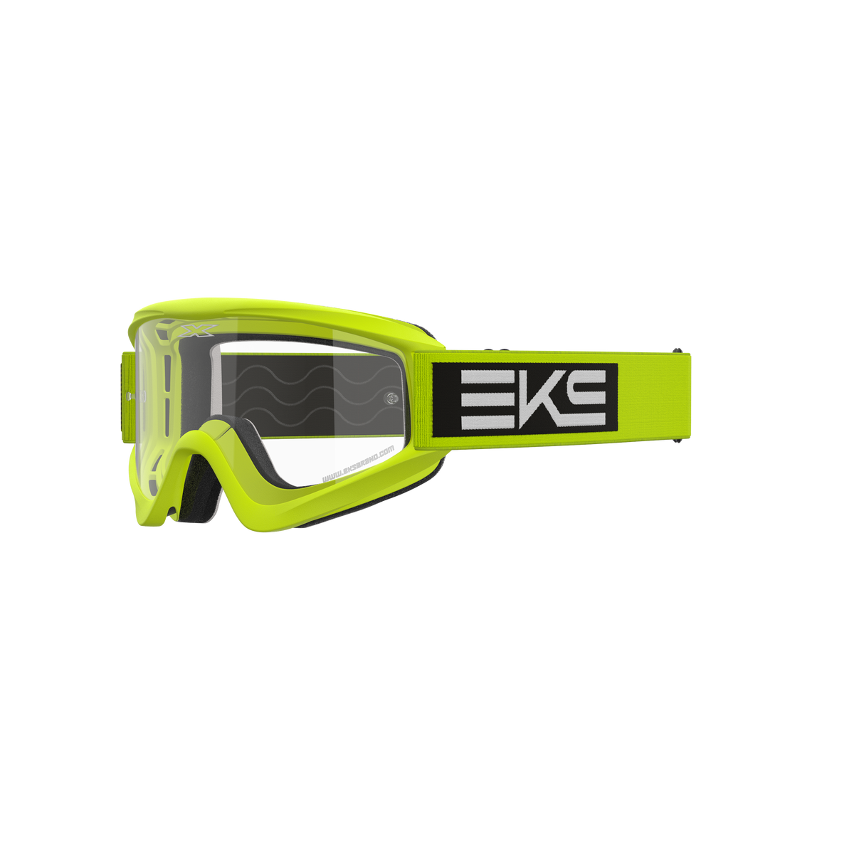 GOX Flat-Out Goggle EKS Flo Yellow - Clear