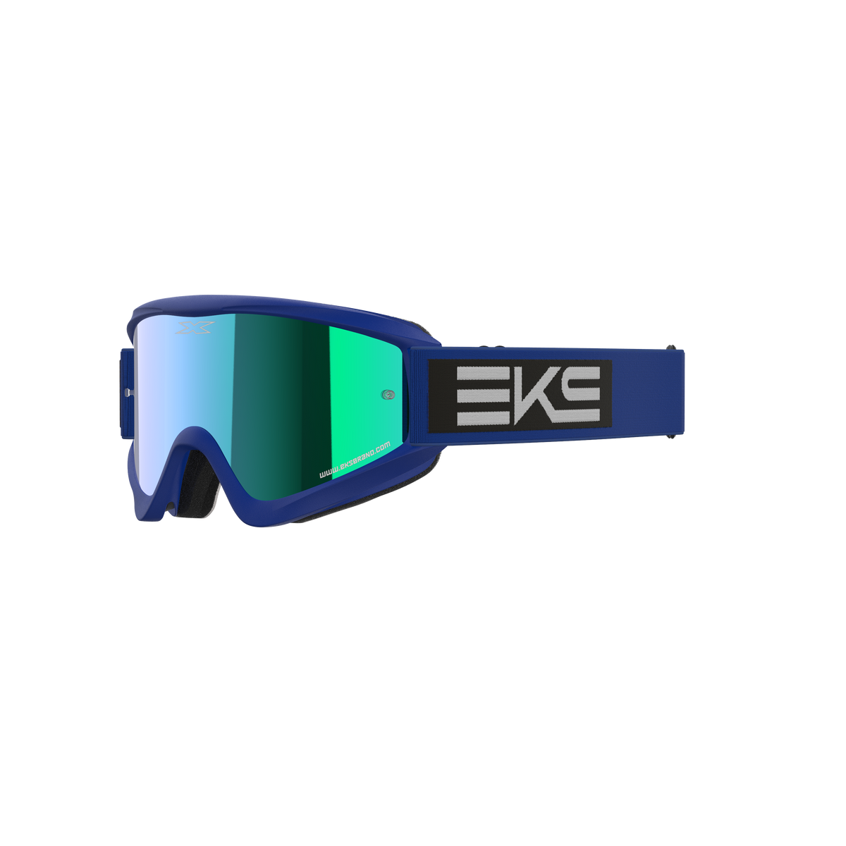 GOX Flat-Out Goggle EKS Blue Black - Blue Mirror