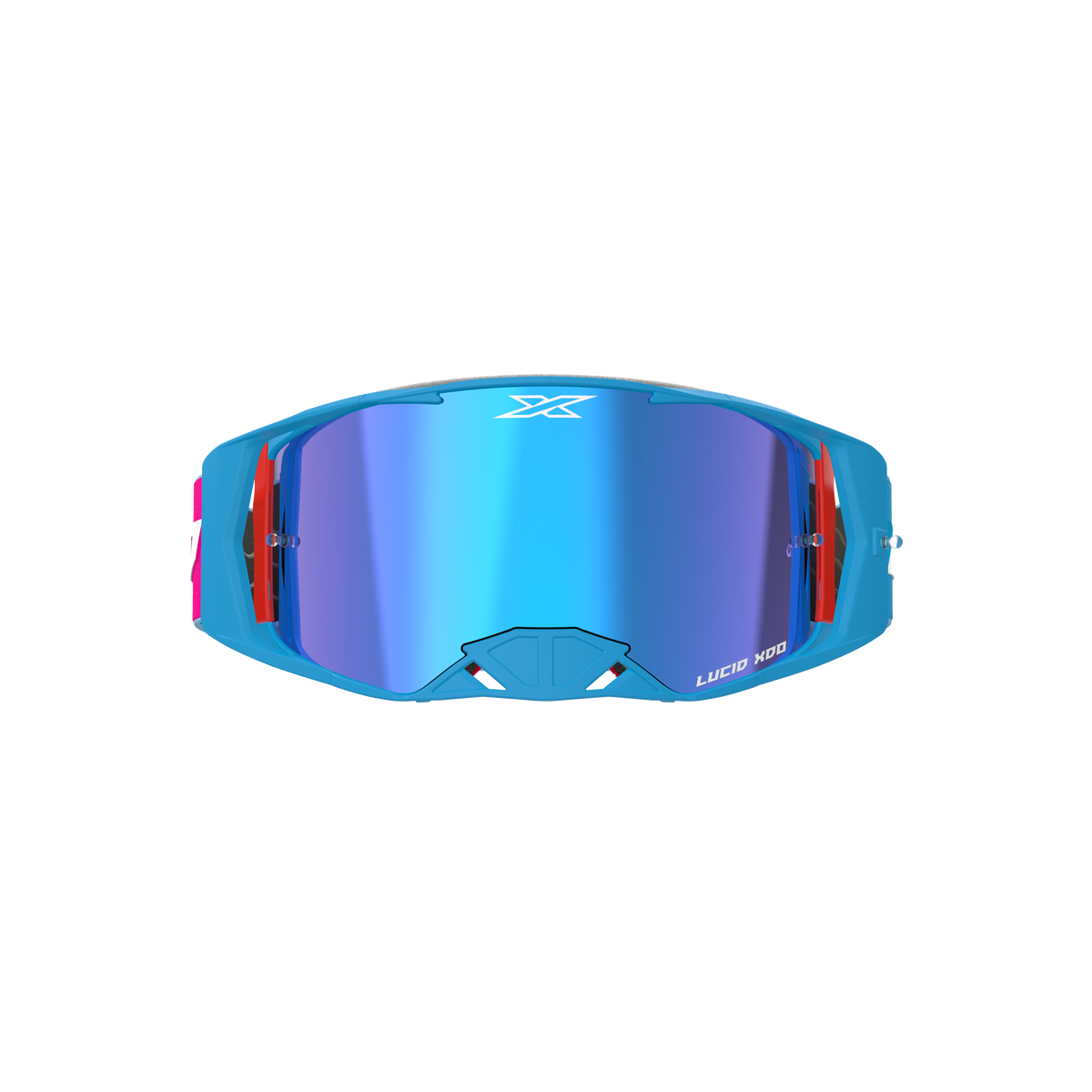 Lucid Goggle LUCID TM Flo Fade Pink - Blue Mirror Lens