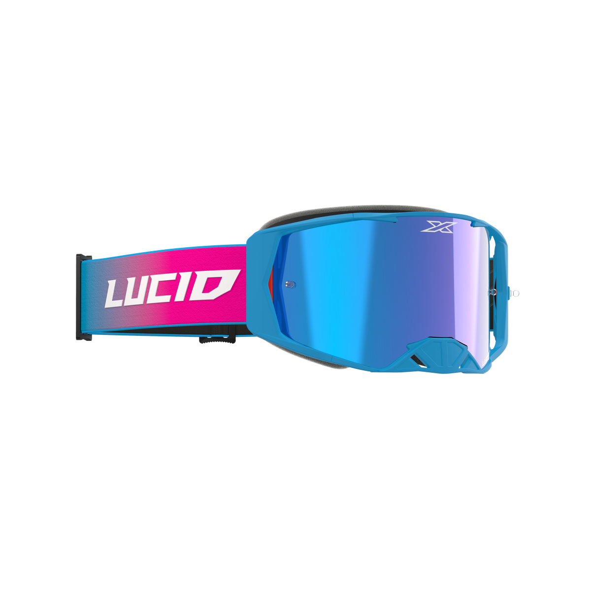 Lucid Goggle LUCID TM Flo Fade Pink - Blue Mirror Lens