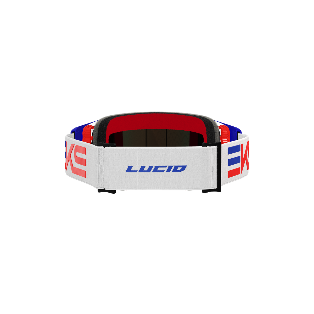 Lucid Goggle EKS Flag RWB - Gold Mirror Lens