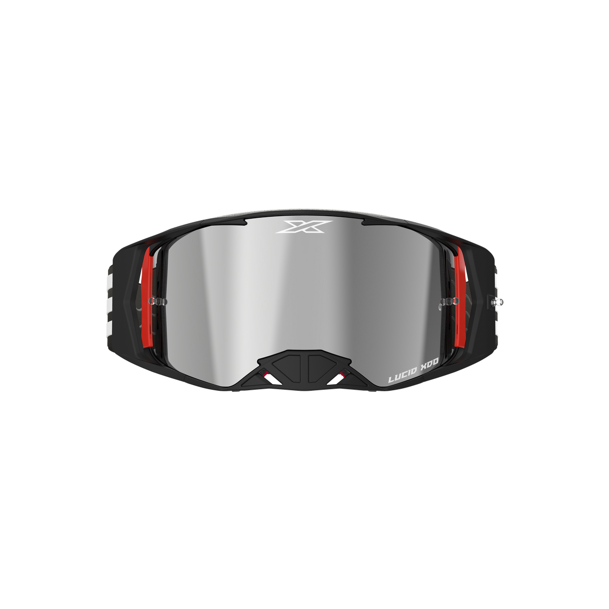 Lucid Goggle EKS Flag Black White - Silver Mirror Lens