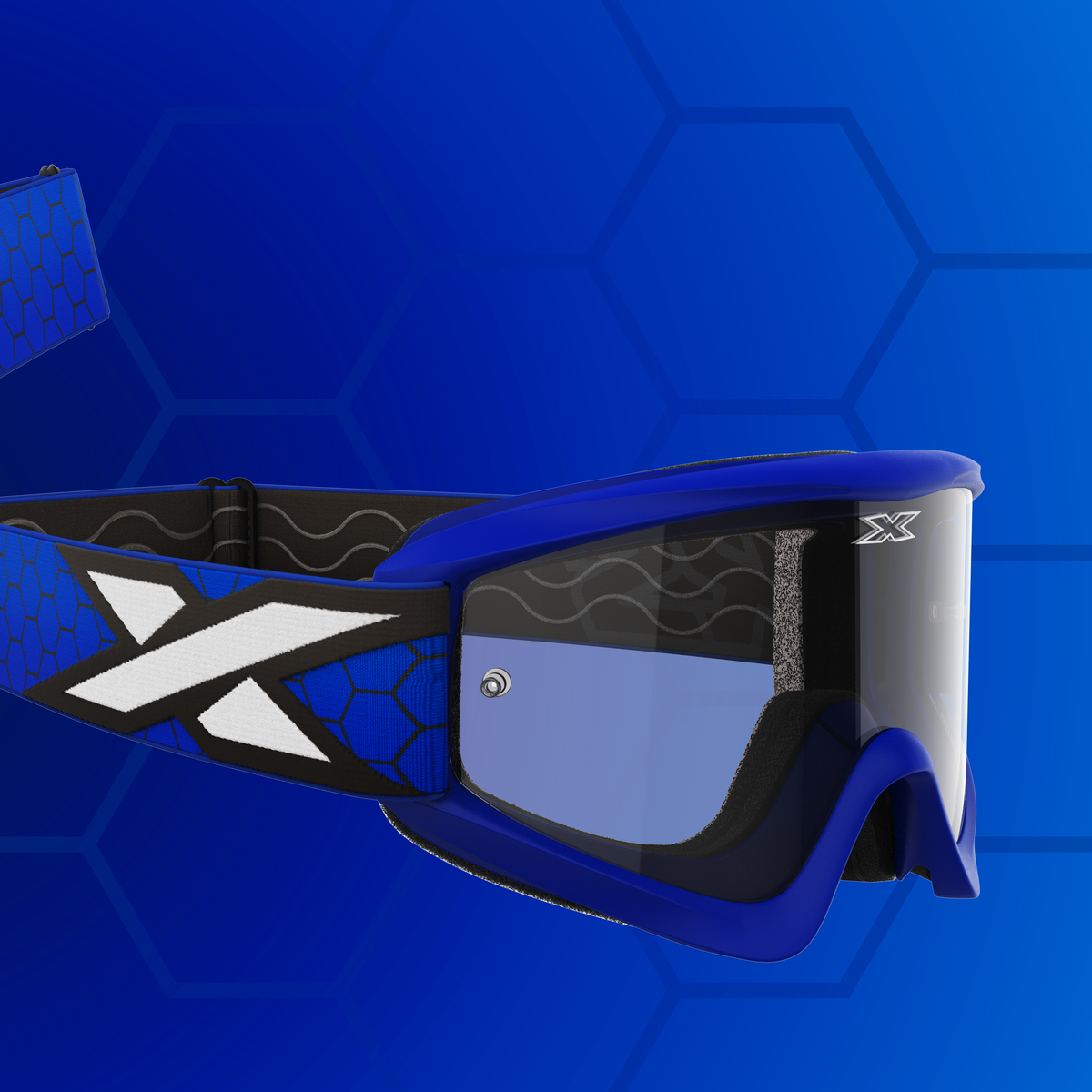 GOX Flat-Out Clear Goggle Royal Blue